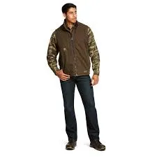 Ariat Mens Rebar Washed DuraCanvas Insulated Vest Wren