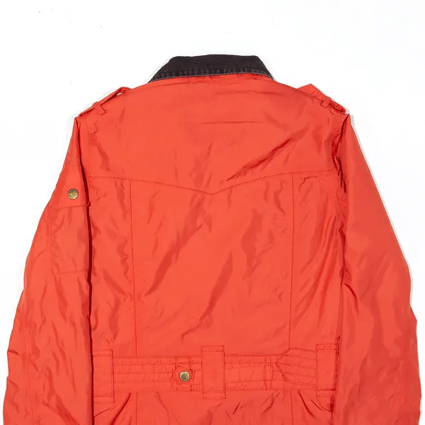 BARBOUR INTERNATIONAL Waterproof Belted Red Jacket Womens S