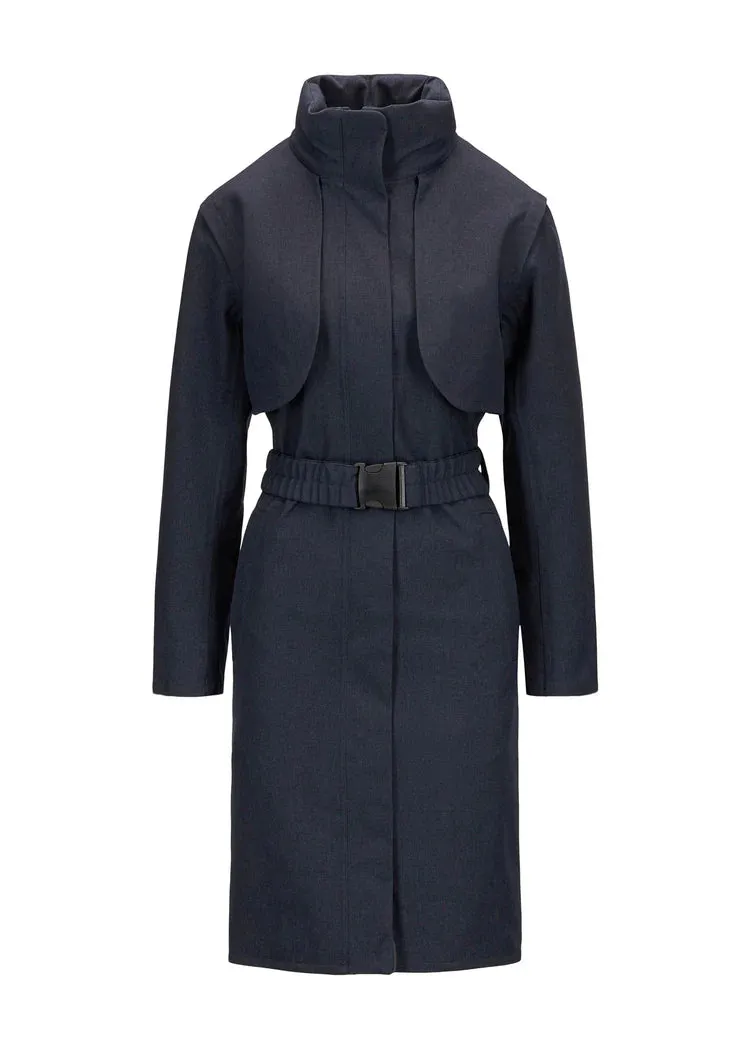 BRGN SKYET NAVY BELTED MAC 125