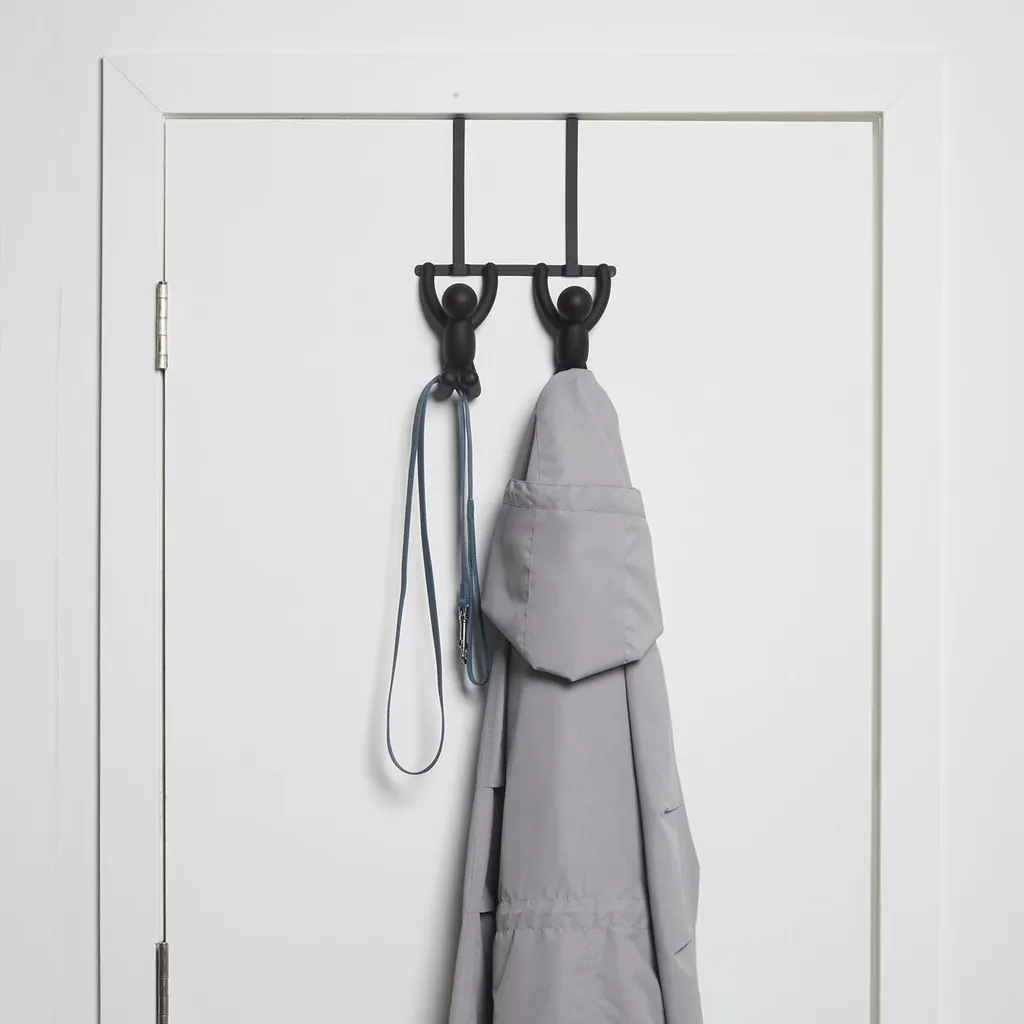 BUDDY OVER THE DOOR HOOK BLACK
