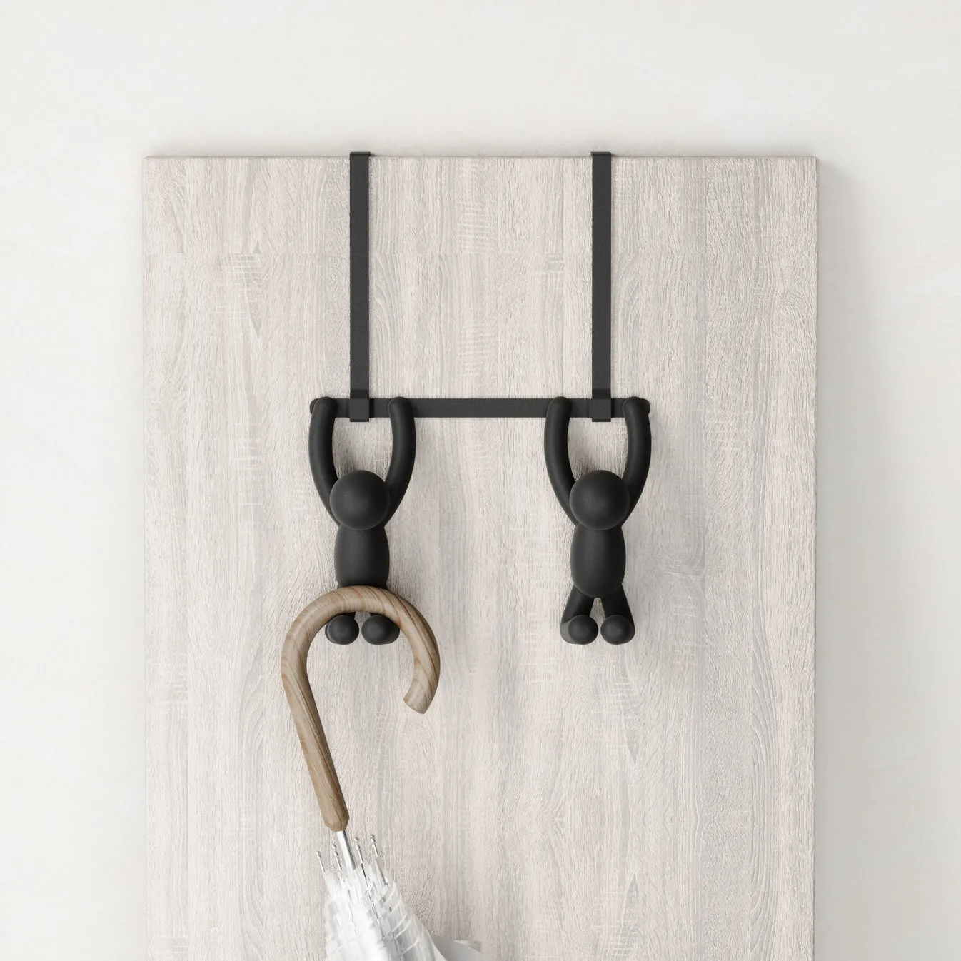 BUDDY OVER THE DOOR HOOK BLACK
