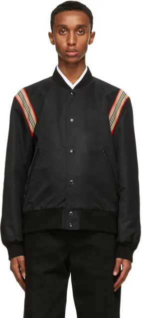 Burberry Black Harwell Tour Bomber Jacket