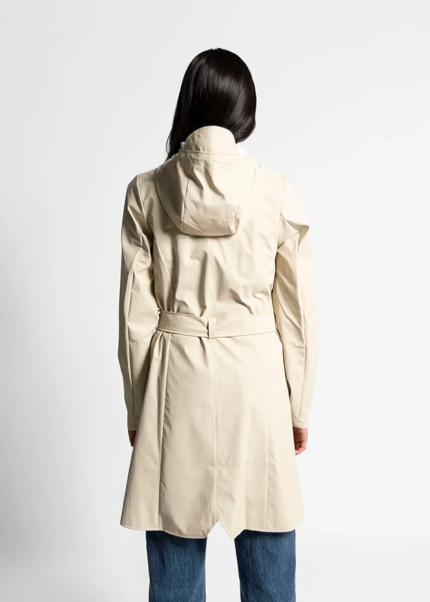 Curve Belted Rain Coat