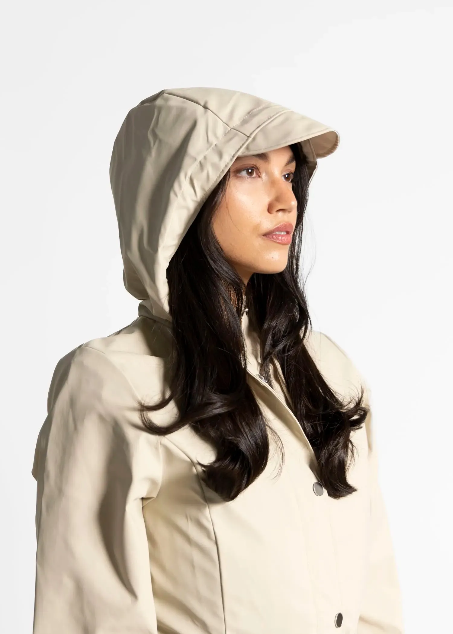 Curve Belted Rain Coat