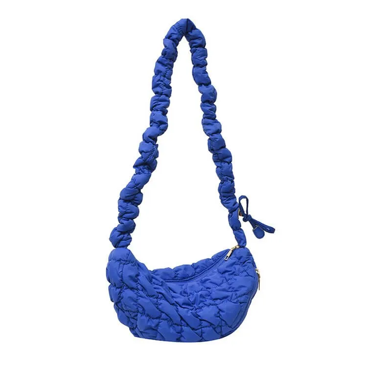 Designer Nylon Shoulder Puffer Tote Side Bag-Showtown