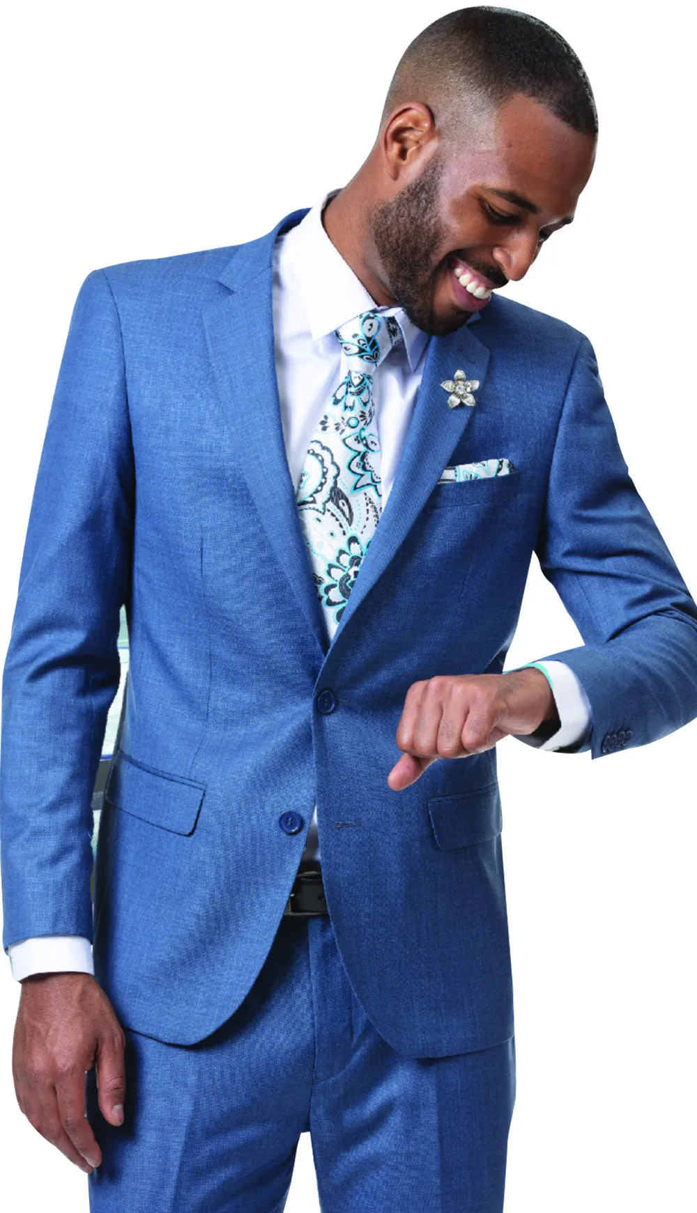 EJ Samuel M18013-BL Mens Suit