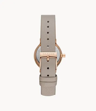 Freja Two-Hand grey Eco Leather Watch - SKW3005