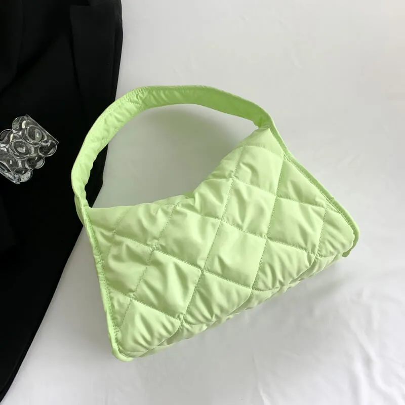Large Capacity Diamond Underarm Puffer Bag-Showtown