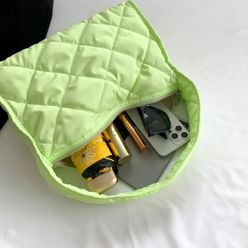 Large Capacity Diamond Underarm Puffer Bag-Showtown