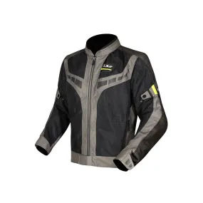 LS2 Garda Air Lightweight Summer Motorcycle Jacket MJ158 Black/Brown - 609307
