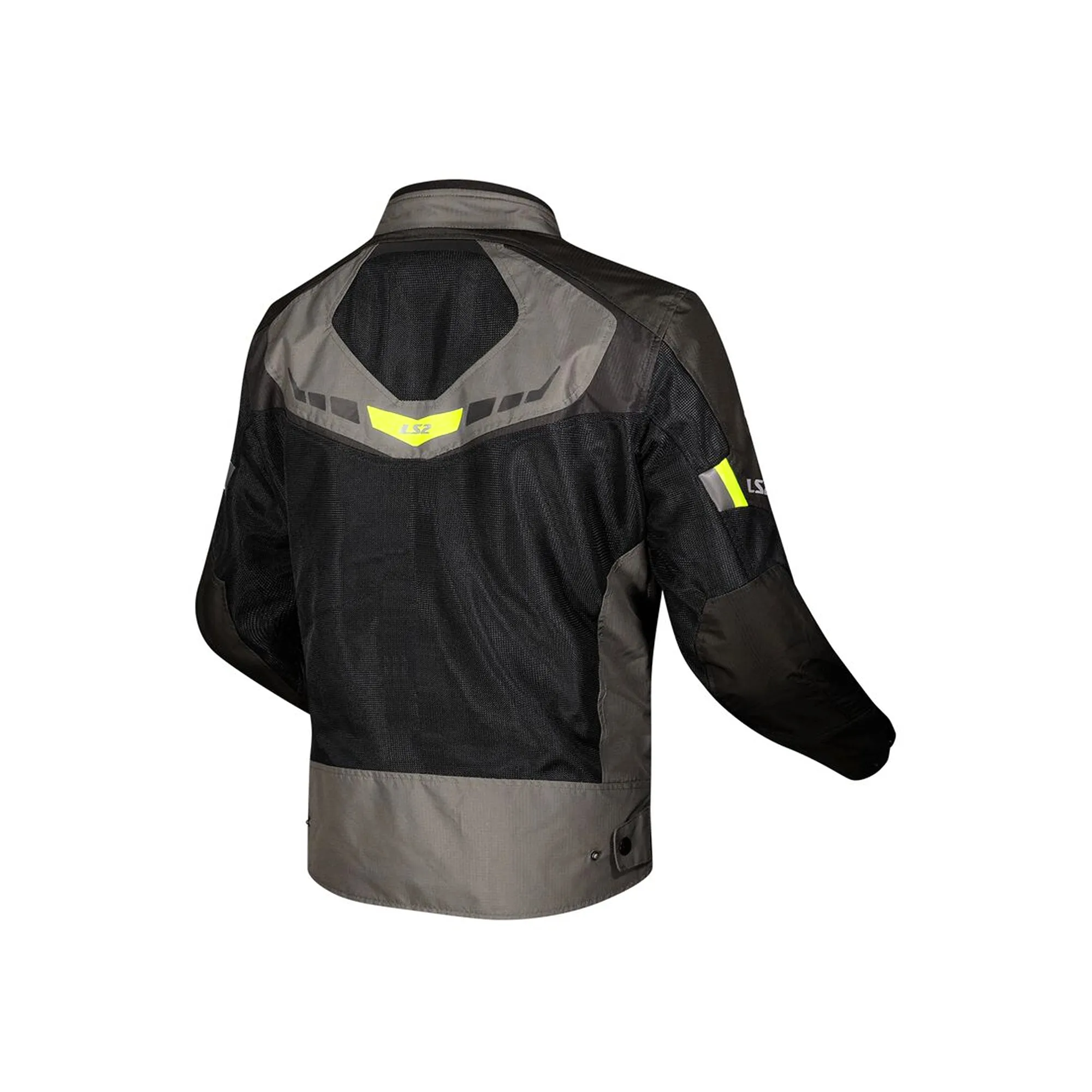 LS2 Garda Air Lightweight Summer Motorcycle Jacket MJ158 Black/Brown - 609307