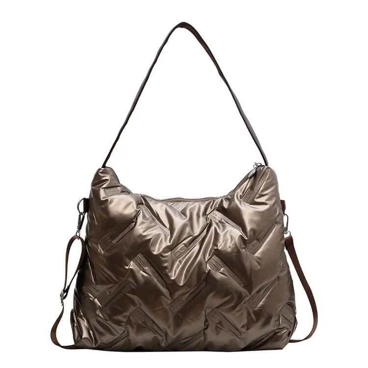 Oversized Lightweight Quilted Tote Bag Puffer-Showtown