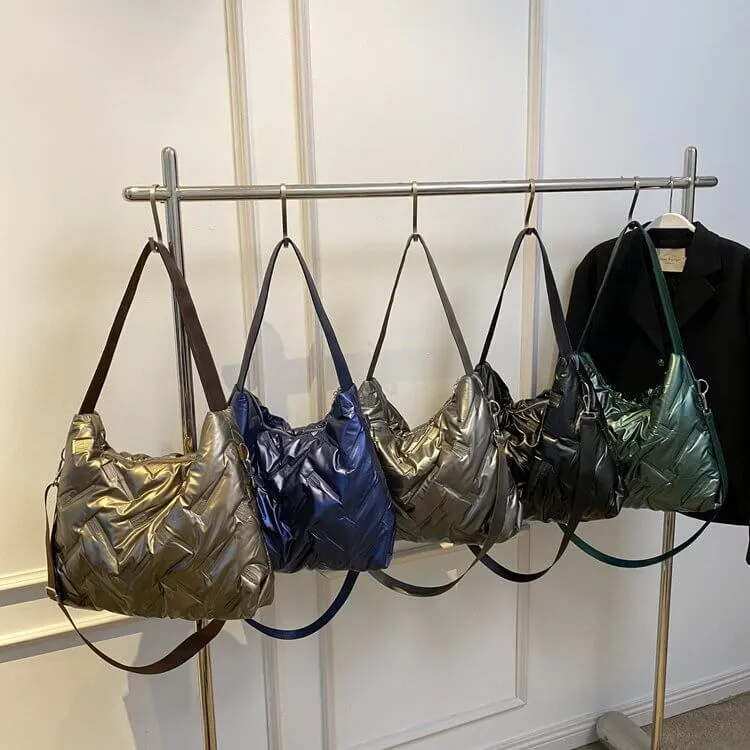 Oversized Lightweight Quilted Tote Bag Puffer-Showtown