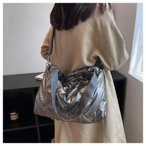 Oversized Lightweight Quilted Tote Bag Puffer-Showtown