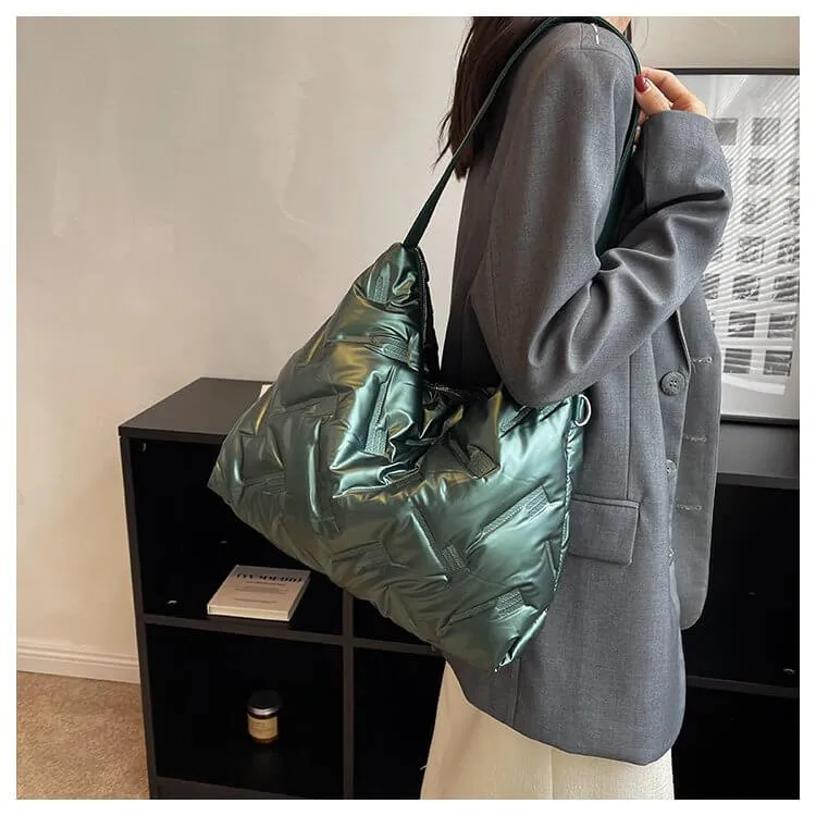 Oversized Lightweight Quilted Tote Bag Puffer-Showtown