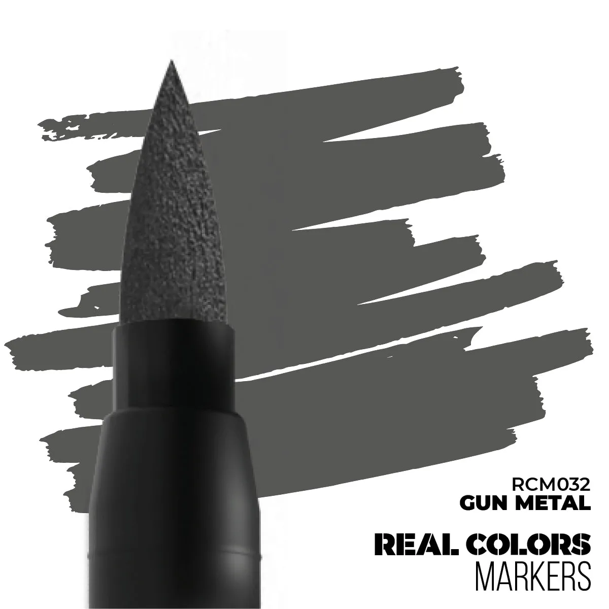 RCM032 Real Colors Markers - Gun Metal