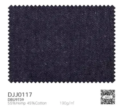 Soft Casual / Dark Navy Denim Fabric Jacket Style No DJJ0117