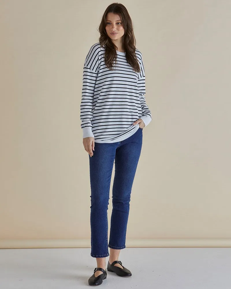 Sophie Knit Jumper - Monochrome Stripe