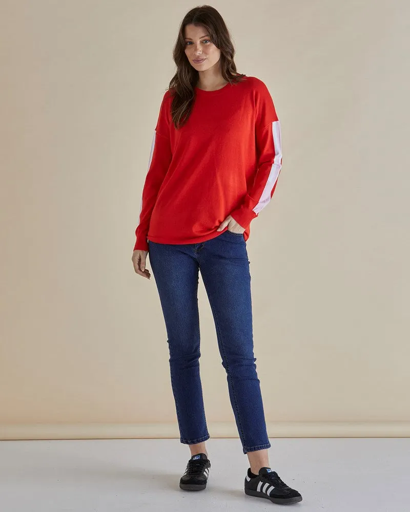 Sophie Knit Jumper - Red