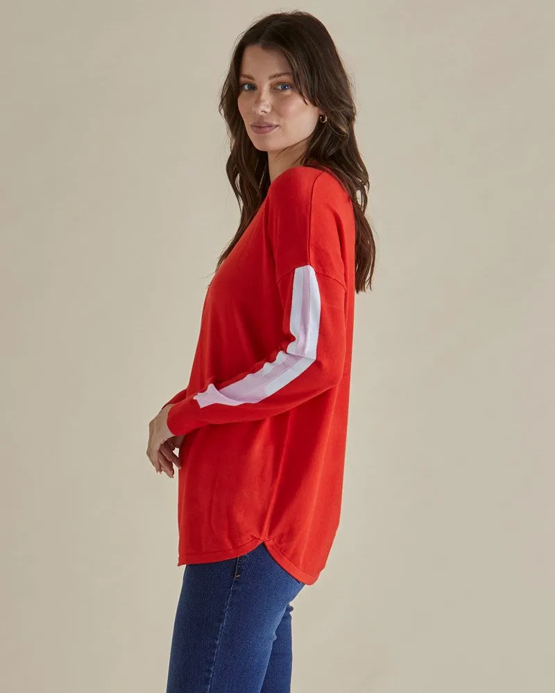 Sophie Knit Jumper - Red