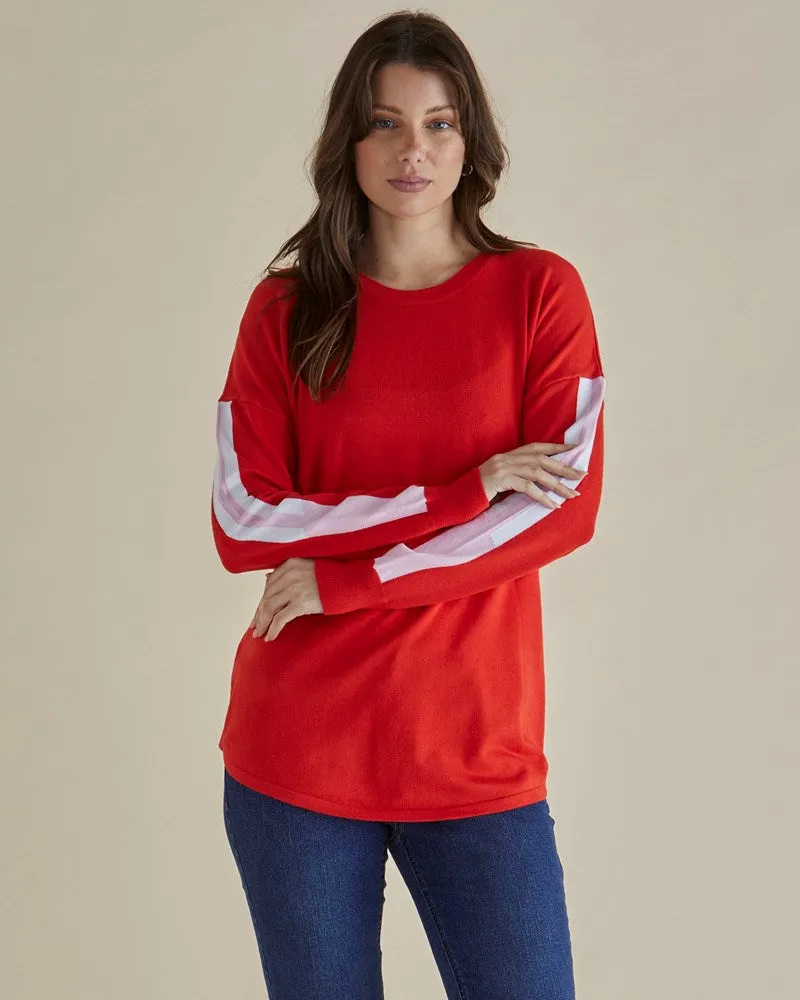 Sophie Knit Jumper - Red