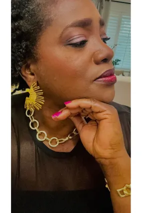 Sunburst Water Resistant Earring