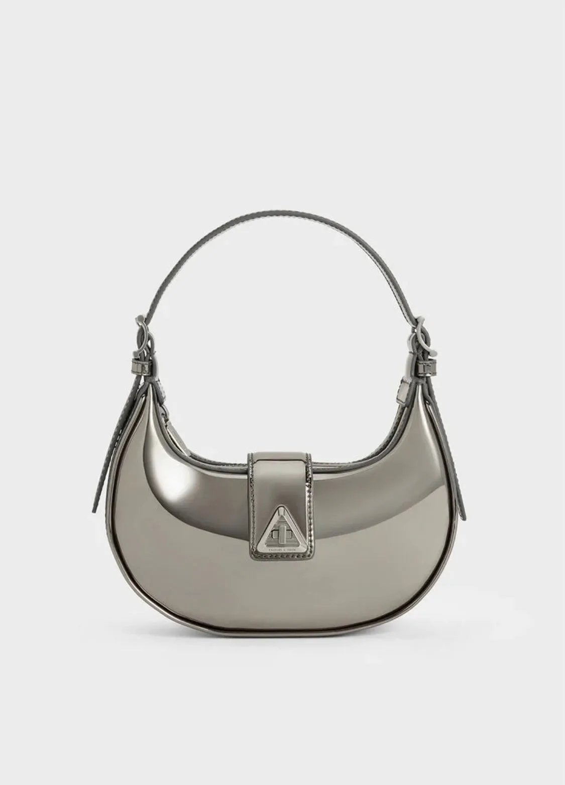 Trice Metallic Accent Belted Shoulder Bag