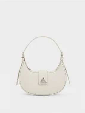 Trice Metallic Accent Belted Shoulder Bag