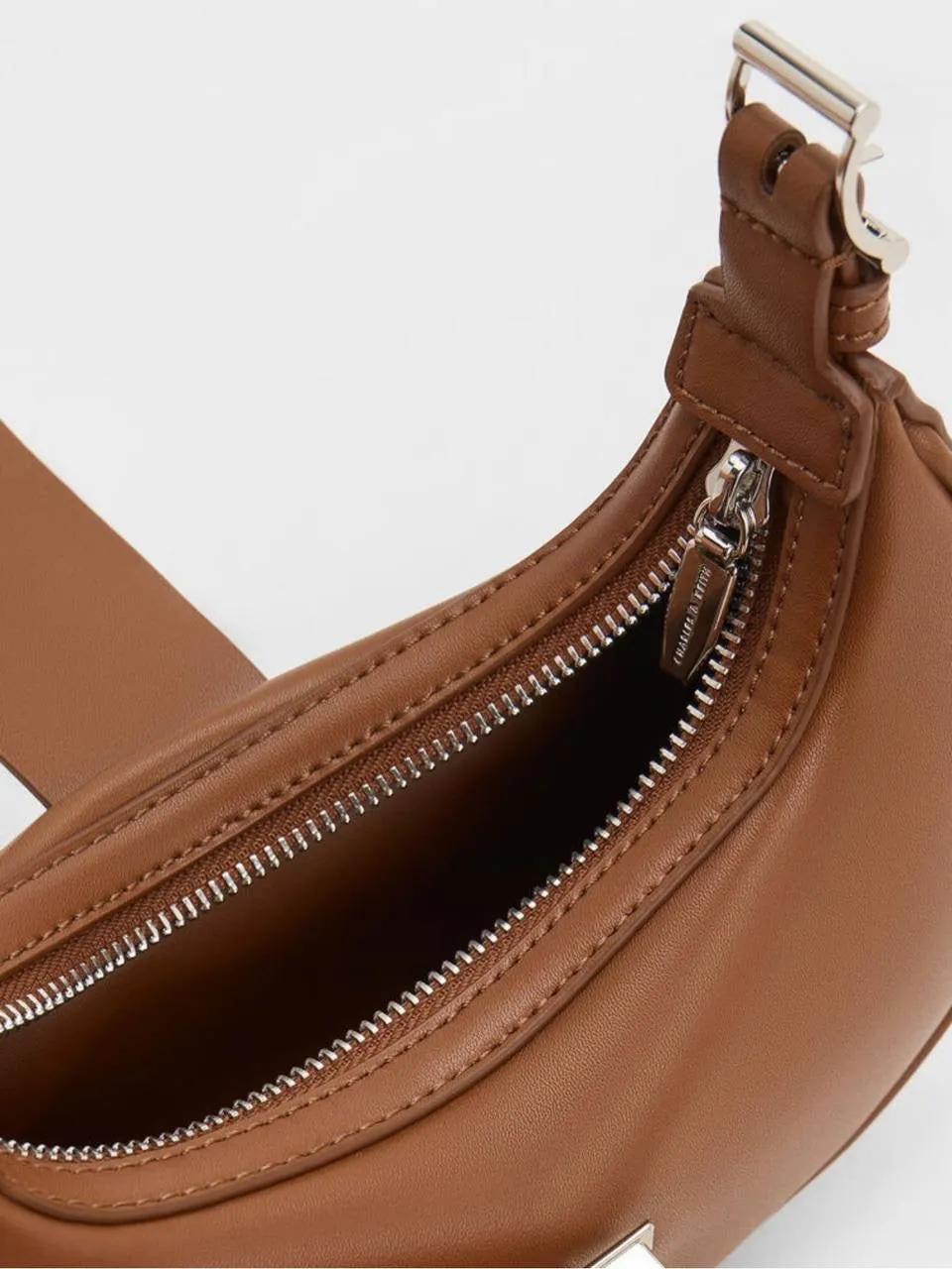 Trice Metallic Accent Belted Shoulder Bag