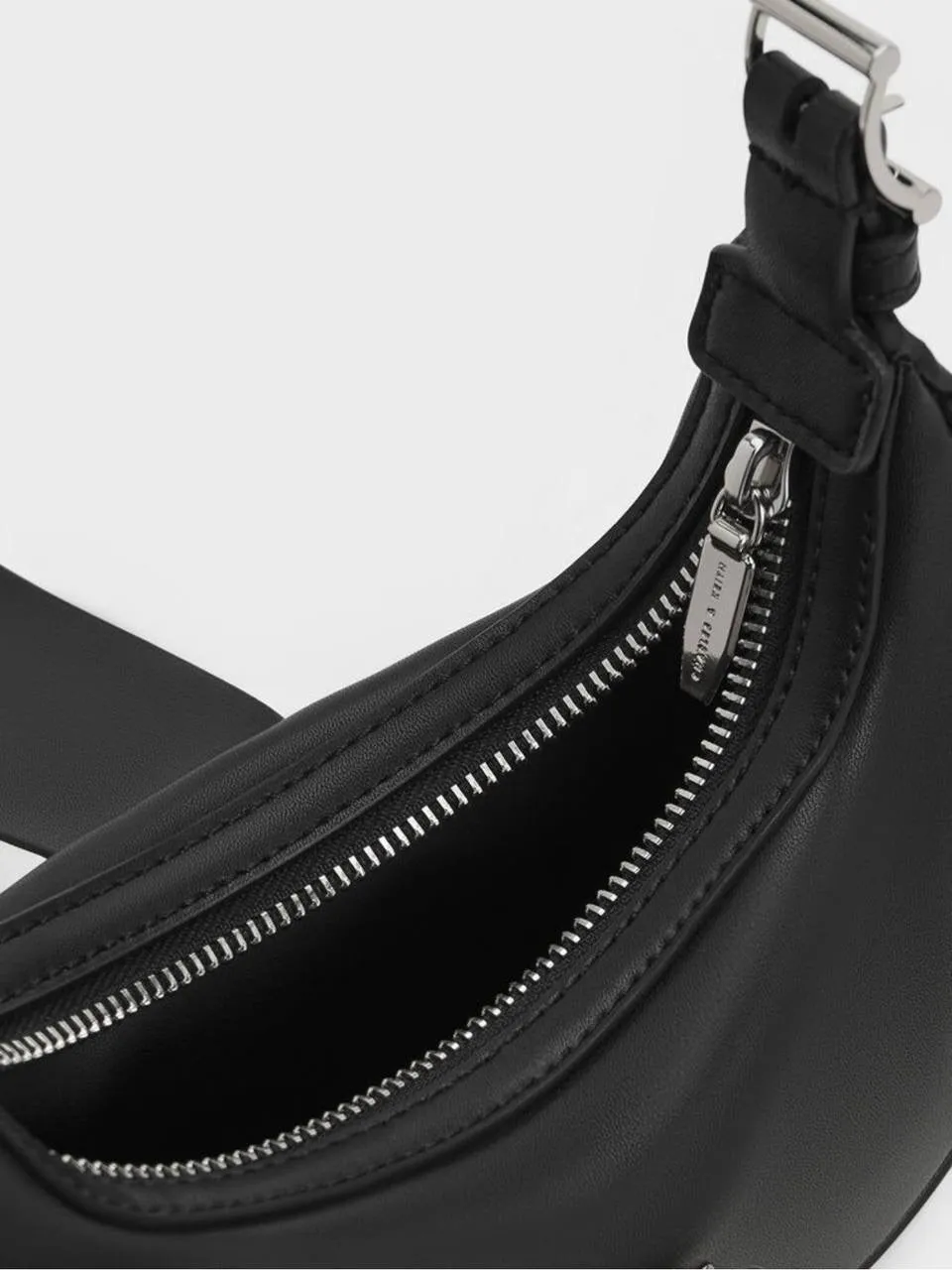 Trice Metallic Accent Belted Shoulder Bag