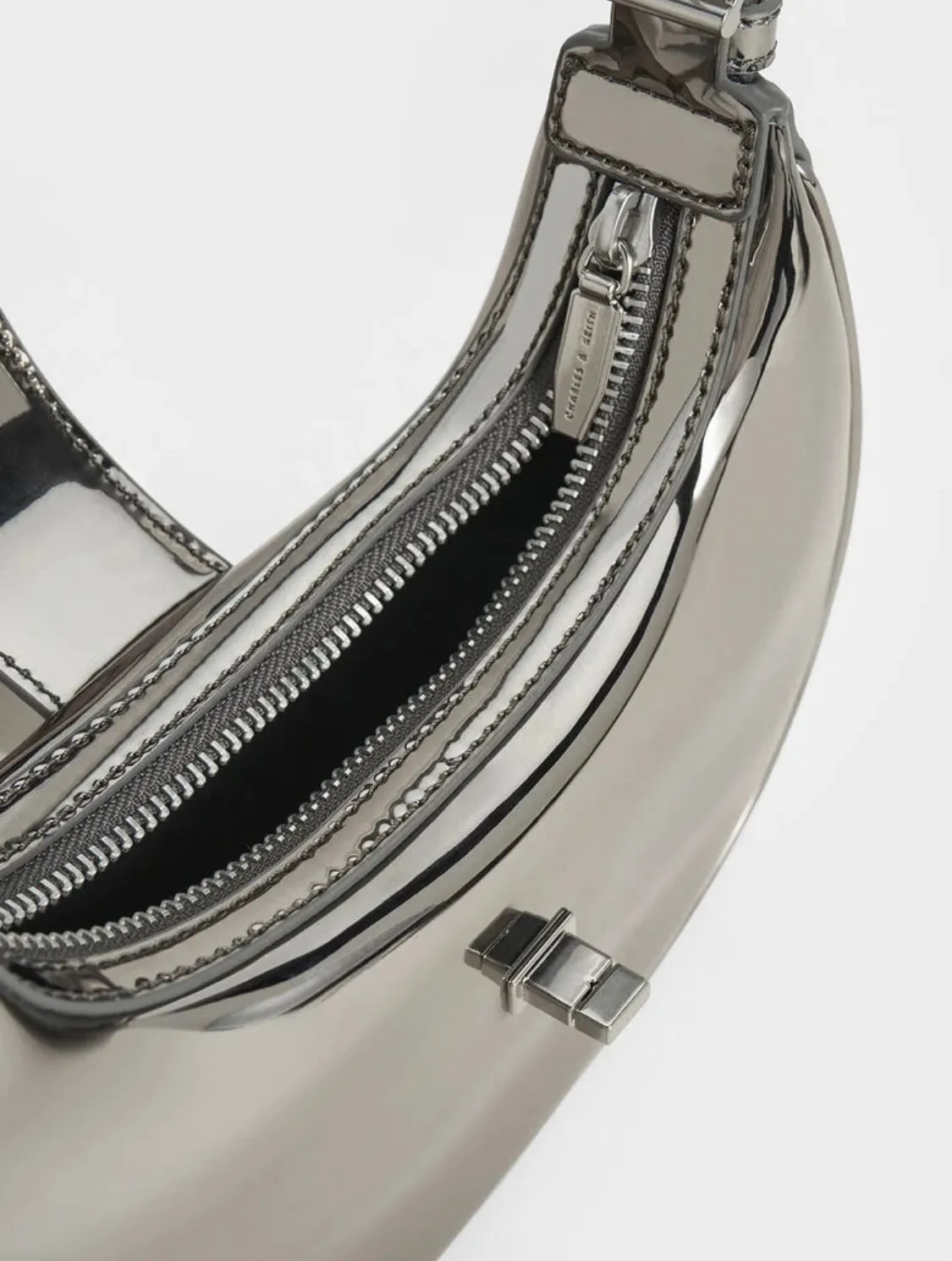 Trice Metallic Accent Belted Shoulder Bag