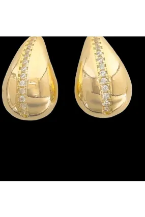 Water Resistant Earrings CZ Rain Drop Earrings