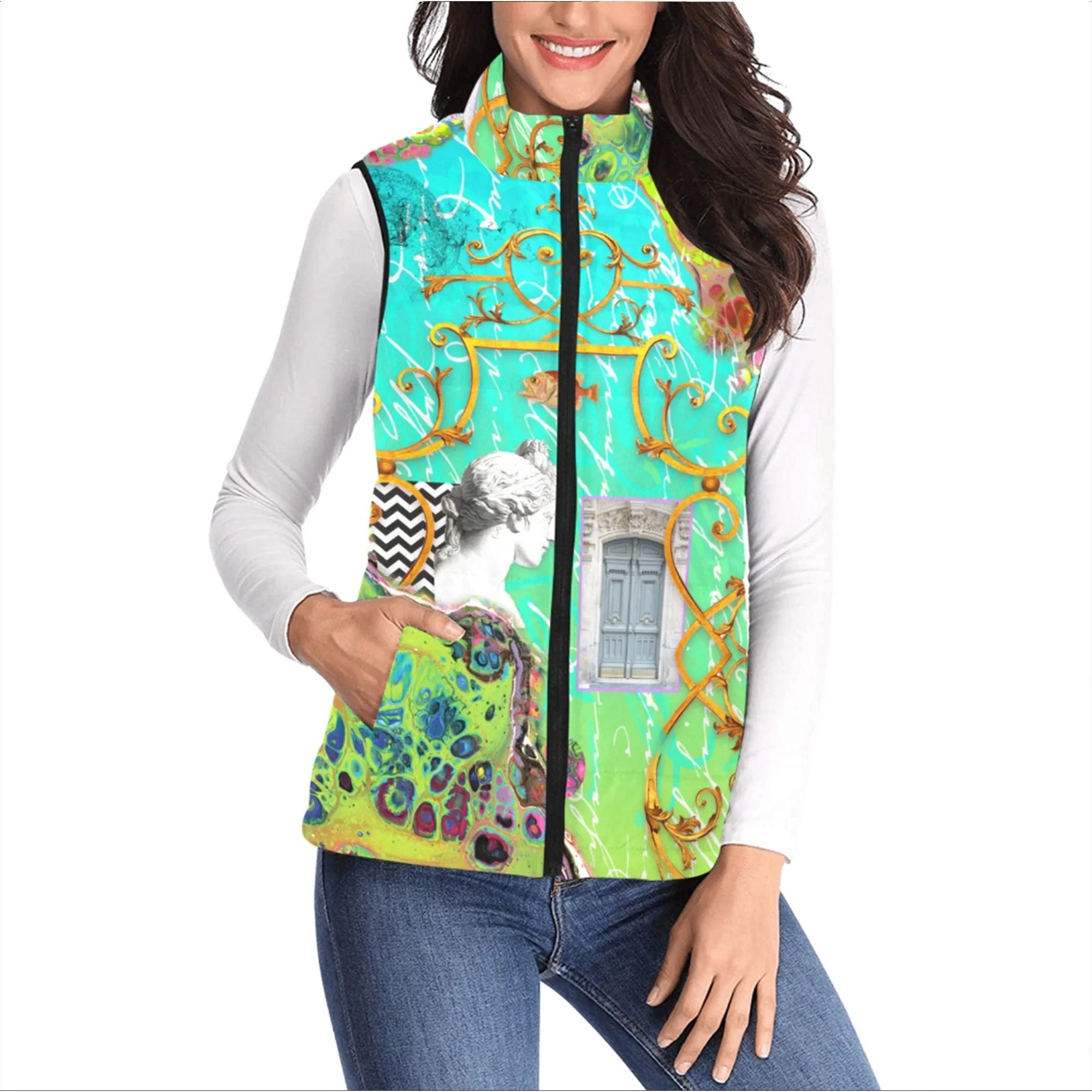 Wild Blue Max Quilted Vest